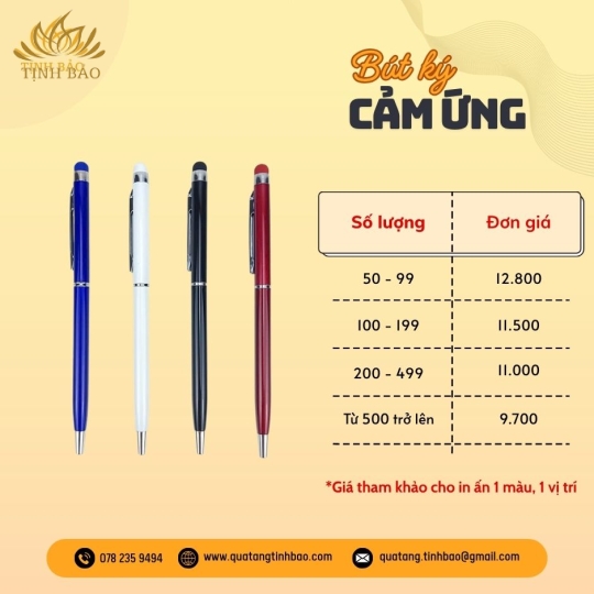 Bút Ký Cảm Ứng In Logo Theo Yêu Cầu