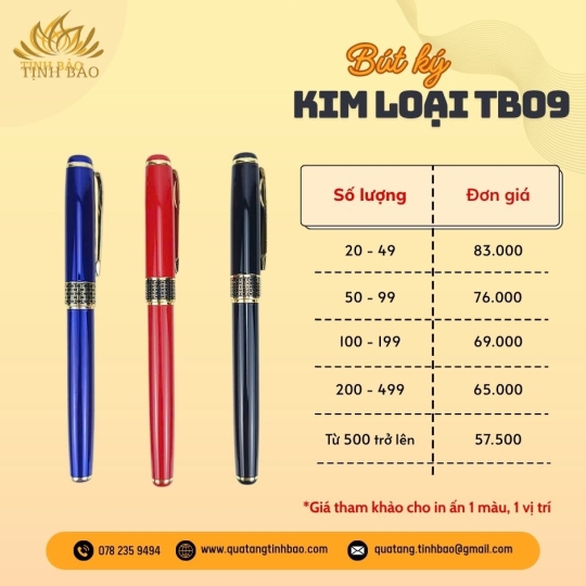 Bút Ký Kim Loại Tổ Ong TB09