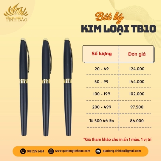Bút Ký Kim Loại Làm Quà Tặng TB10