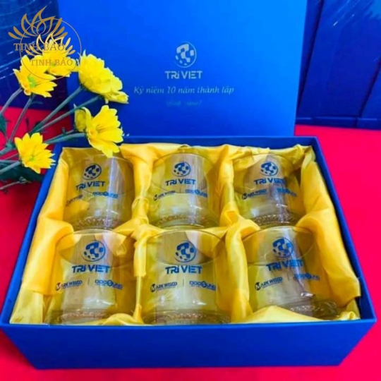 Bộ 6 Ly Thủy Tinh In Logo A2