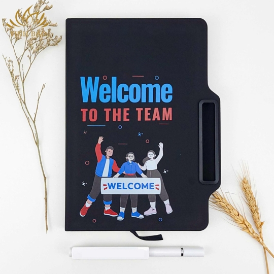 Sổ Tay Kèm Bút Tích Hợp Để Điện Thoại Làm Quà Tặng TB13