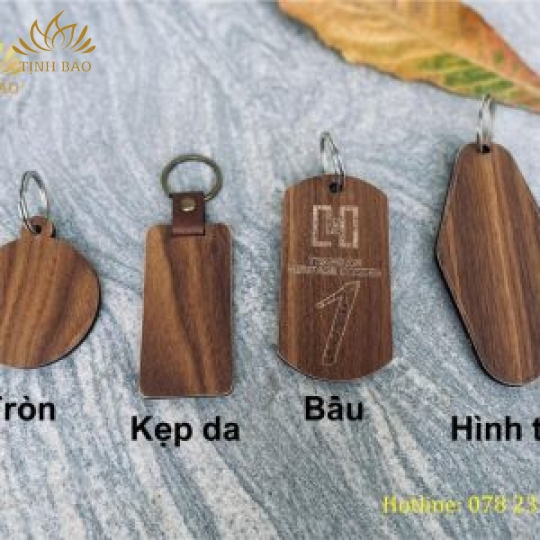 Móc Khóa Gỗ Plywood