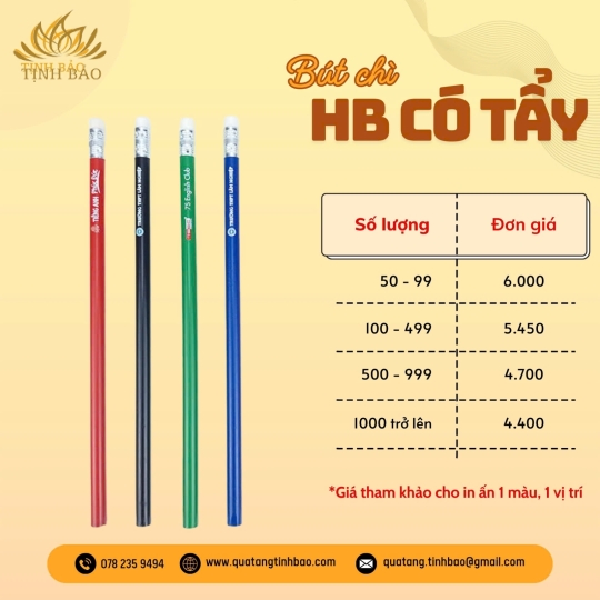 Bút Chì HB Có Tẩy