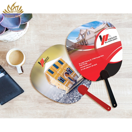 Quạt Nhựa PP Nguyên Sinh Cầm Tay In Theo Yêu Cầu