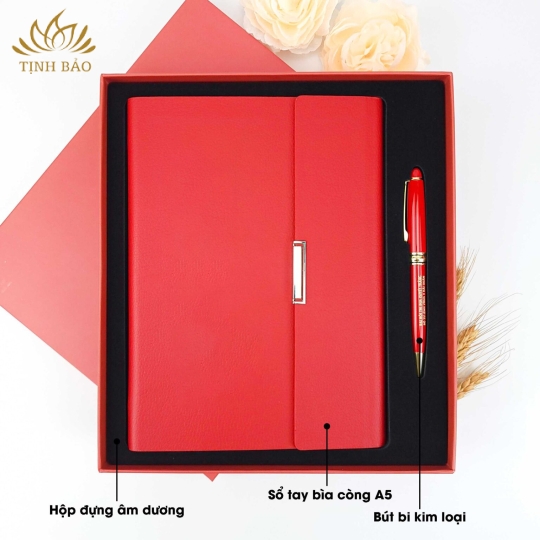 Bộ Quà Tặng Sổ Tay Và Bút Kim Loại TB06